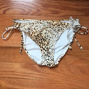 Victoria Secret Leopard Side-Tie Bikini Bottoms